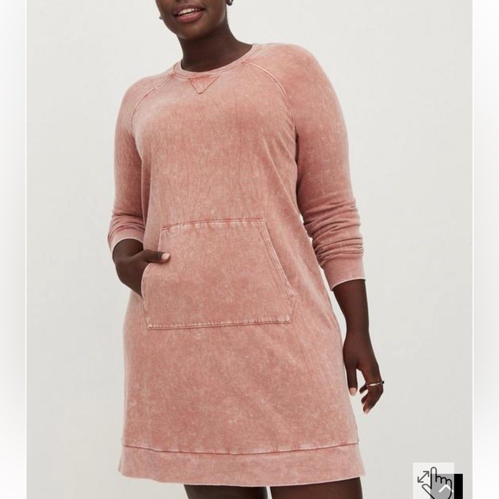 NWT torrid size 3 mineral wash fleece sweatshirt dress